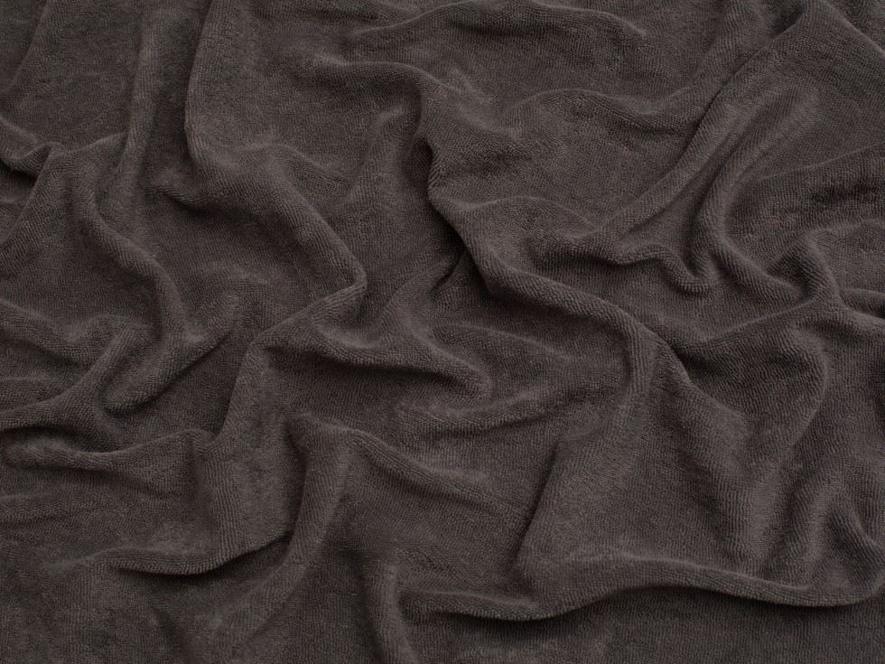Minerva Core Range Taupe One Sided Cotton Towelling Fabric