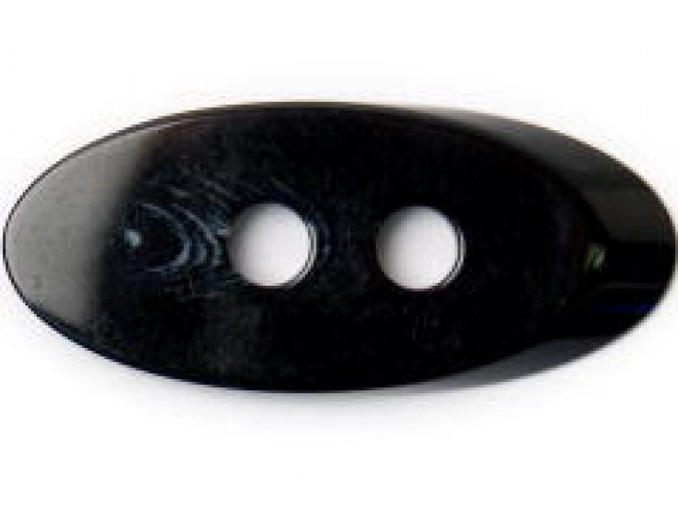 Crendon Dark Grey Oval Marble Buttons