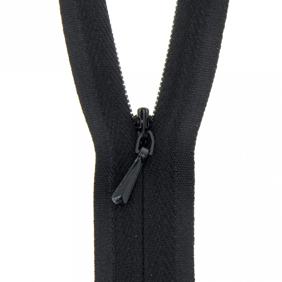 Milward Black Concealed Invisible Closed End Zips