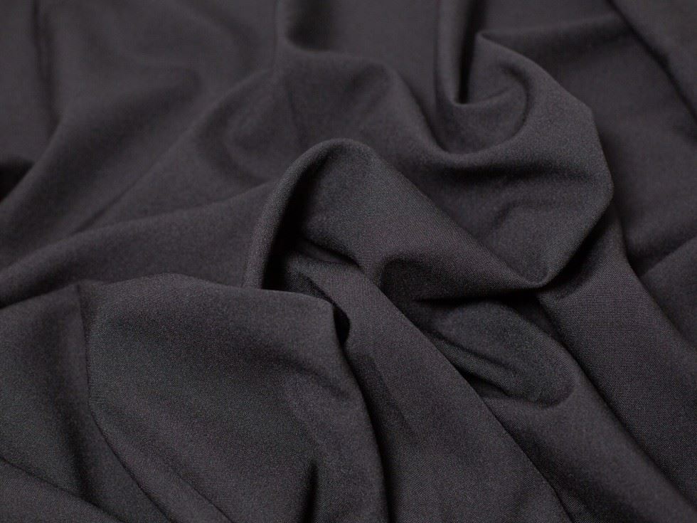 Minerva Core Range Black Burlington Polyester Suiting Fabric