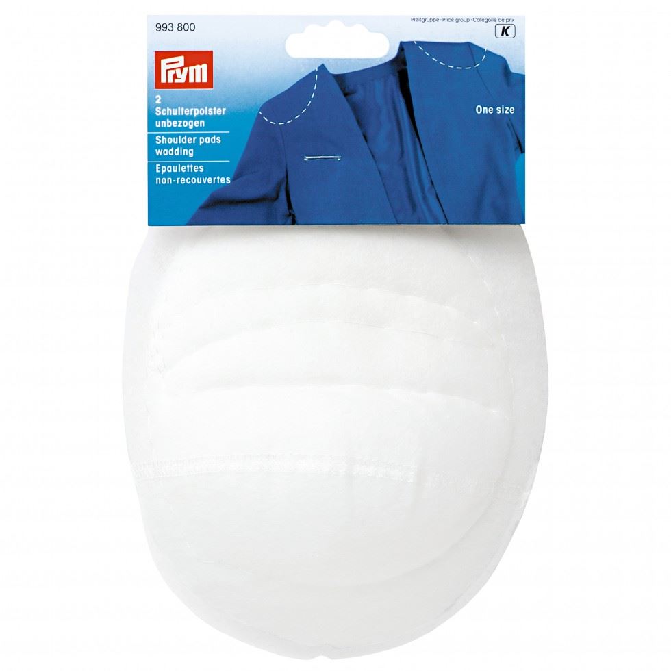 Prym White Raglan Shoulder Pads