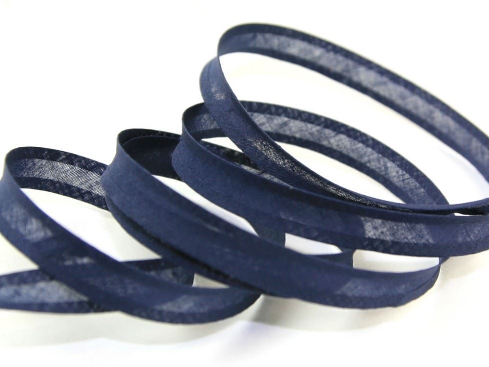 Navy 6348 Cotton Bias Binding Tape (Value Roll)