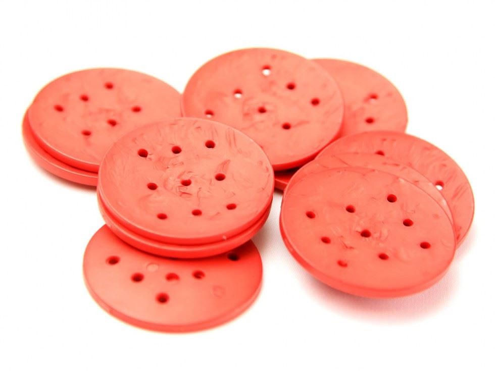 Dill Extra Large Round Buttons (Value Pack) Red
 