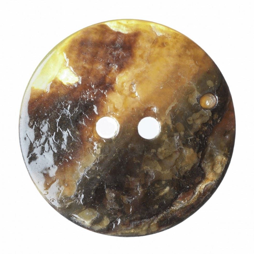 Hemline Yellow Round Shell Buttons