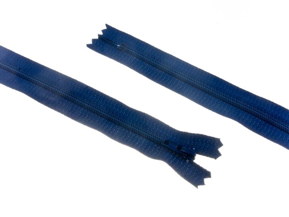 YKK Nylon Closed End Dress Zips Dark Royal Blue