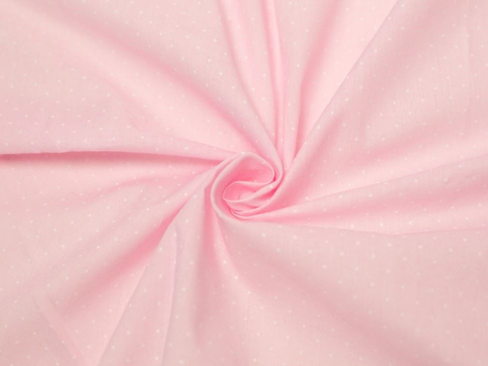 Minerva Core Range Pink Printed Polycotton Fabric