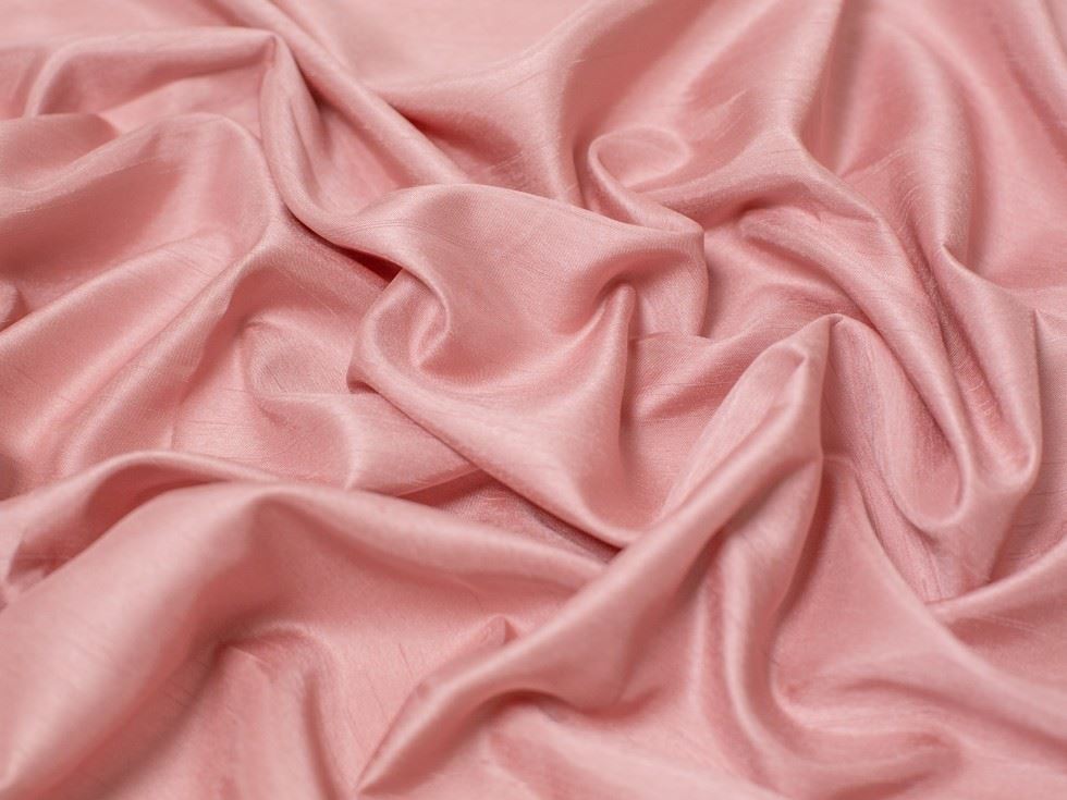 Satin Back Dupion Fabric Light Rose
 