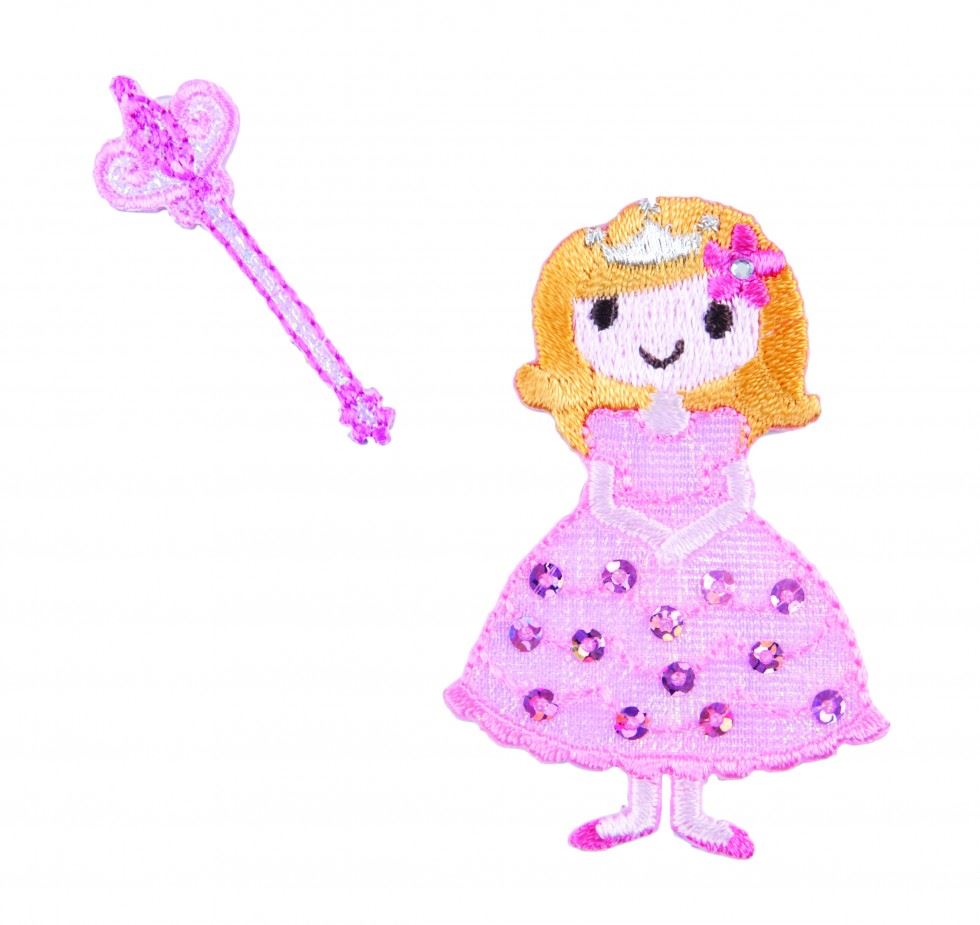 Craft Factory Pink Patch Motif Princess Wand