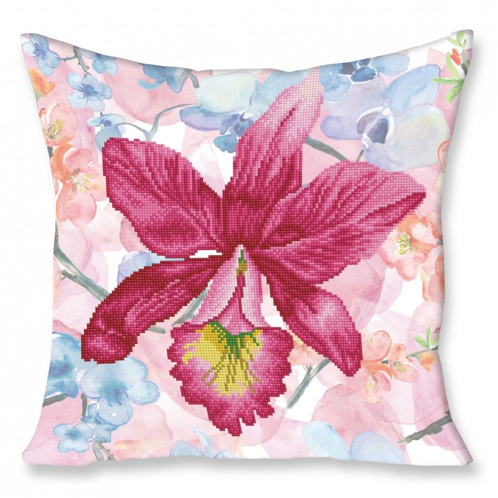Diamond Dotz Diamond Painting Kit Pillow Sparkle Garden Pink
 