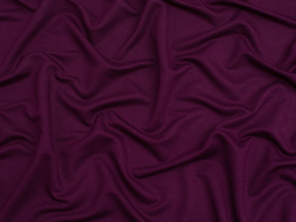 EcoVero Viscose Loop Back Jersey Stretch Knit Fabric Purple
 