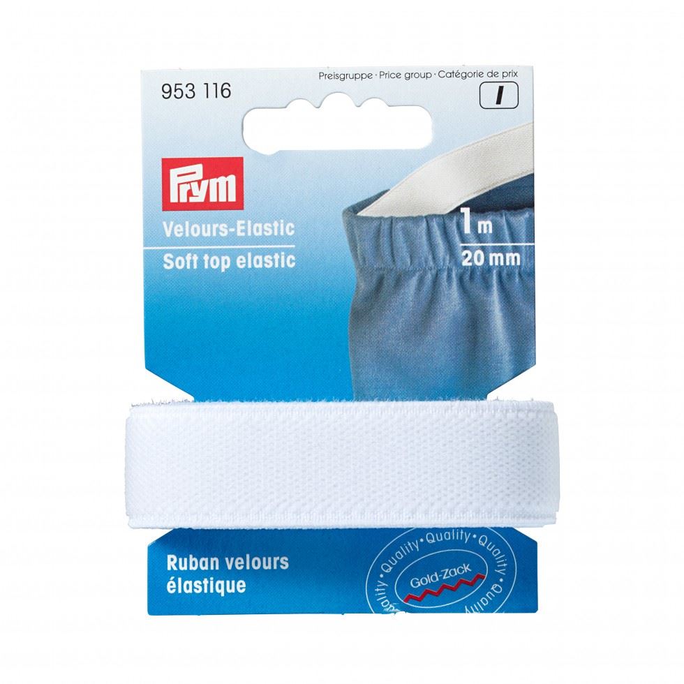 Prym Soft Top Elastic Tape White