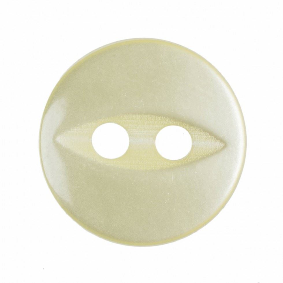 Hemline Yellow Round Fish Eye Buttons