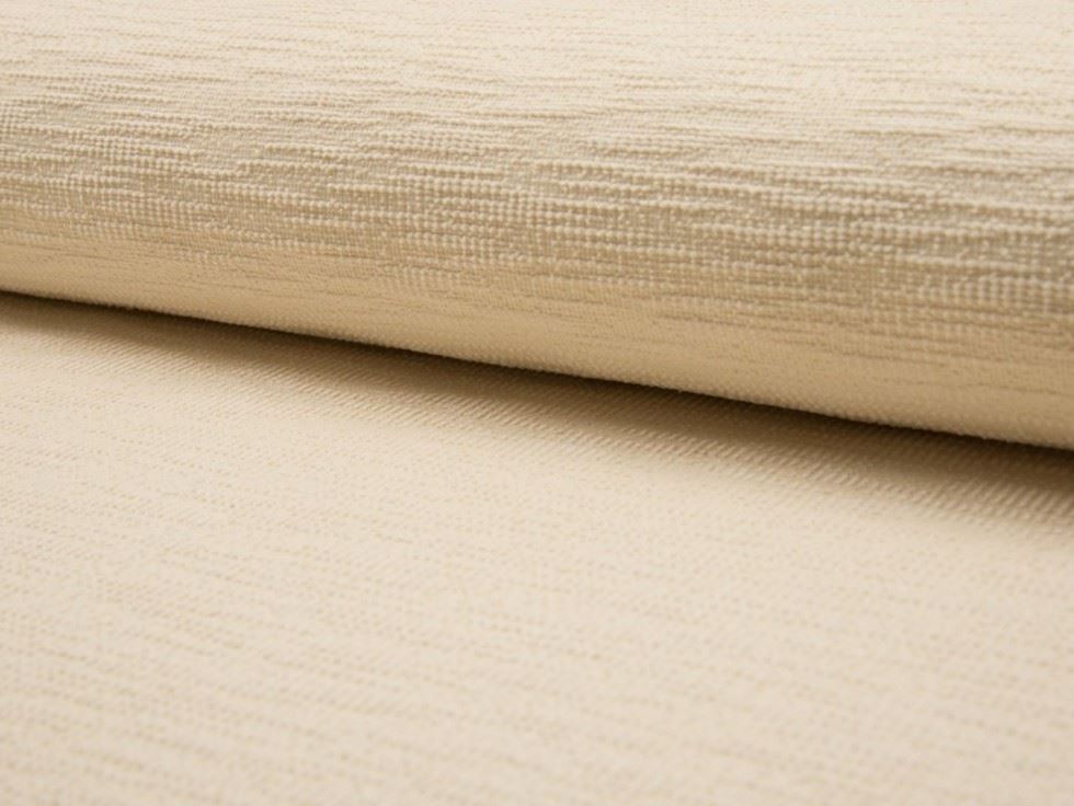 Cream Deadstock Textured Stretch Knit Fabric