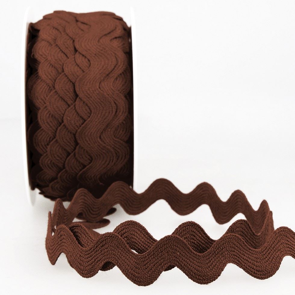 Stephanoise Ric Rac Trim Chocolate Brown