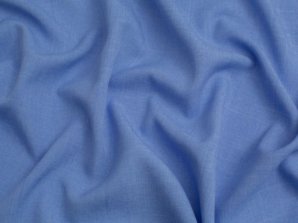 Minerva Core Range Oxford Melange Polyester Suiting Fabric Sky Blue
 