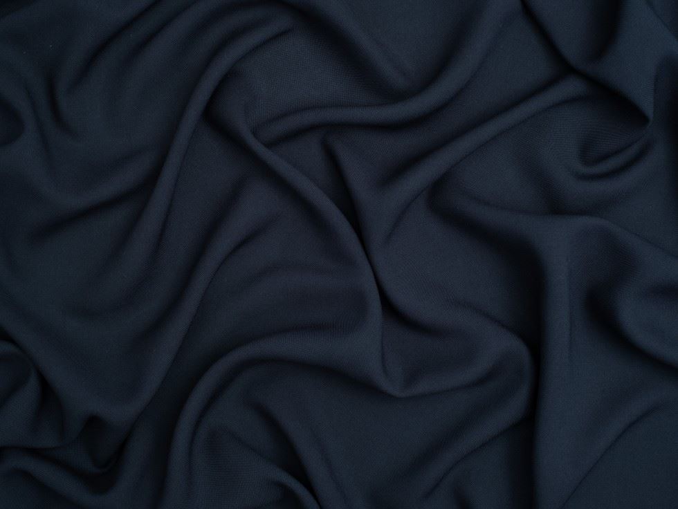 Minerva Core Range Bamboo Poplin Fabric Navy Blue