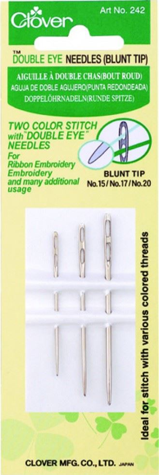 Clover Double Eye Sewing Needles
 