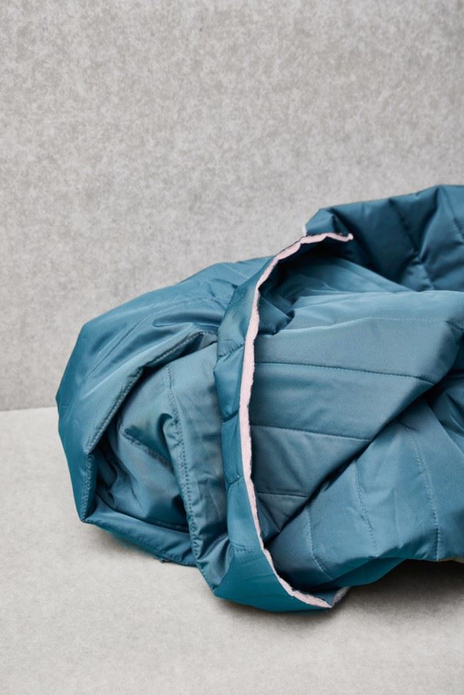 Mind The Maker Thunder Strip Thelma Thermal Quilted Coating Fabric