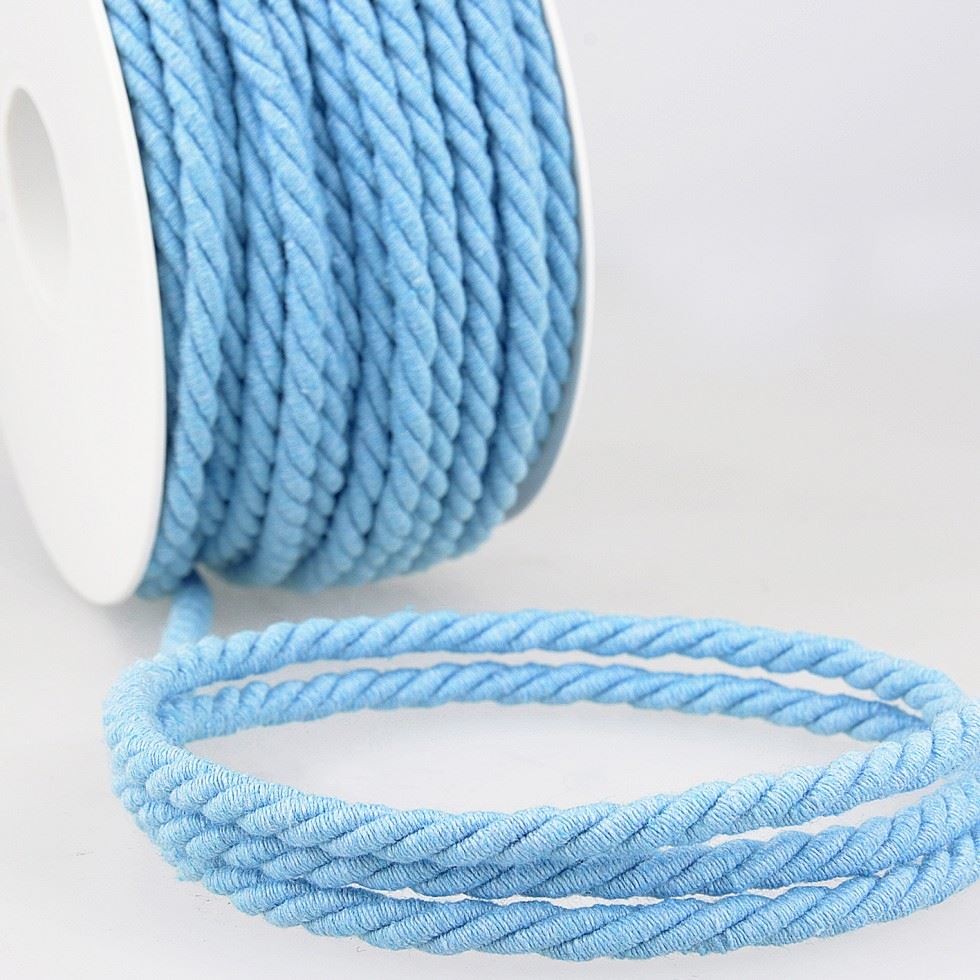Stephanoise Round Cotton Cord Light Blue
 