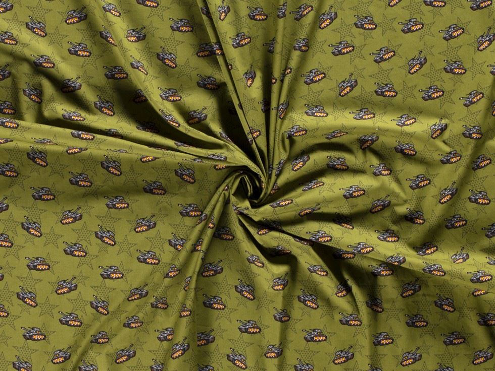 Green 100% Cotton Poplin Fabric