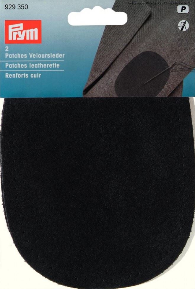 Prym Black Real Suede Elbow Patches