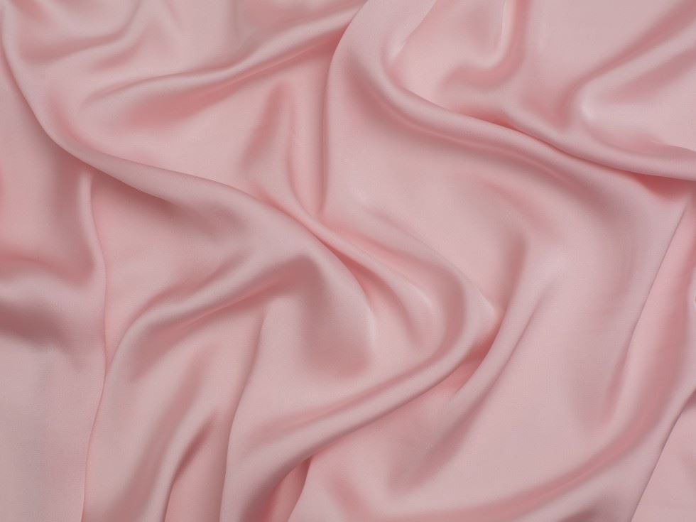 Minerva Core Range Recycled Polyester Charmeuse Silky Satin Fabric Blossom
 