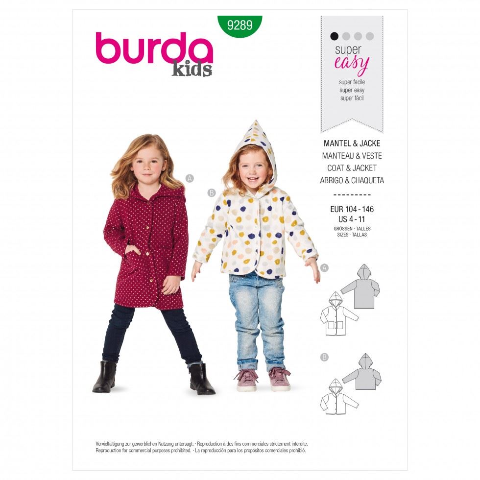 Burda Paper Sewing Pattern 9289
 
