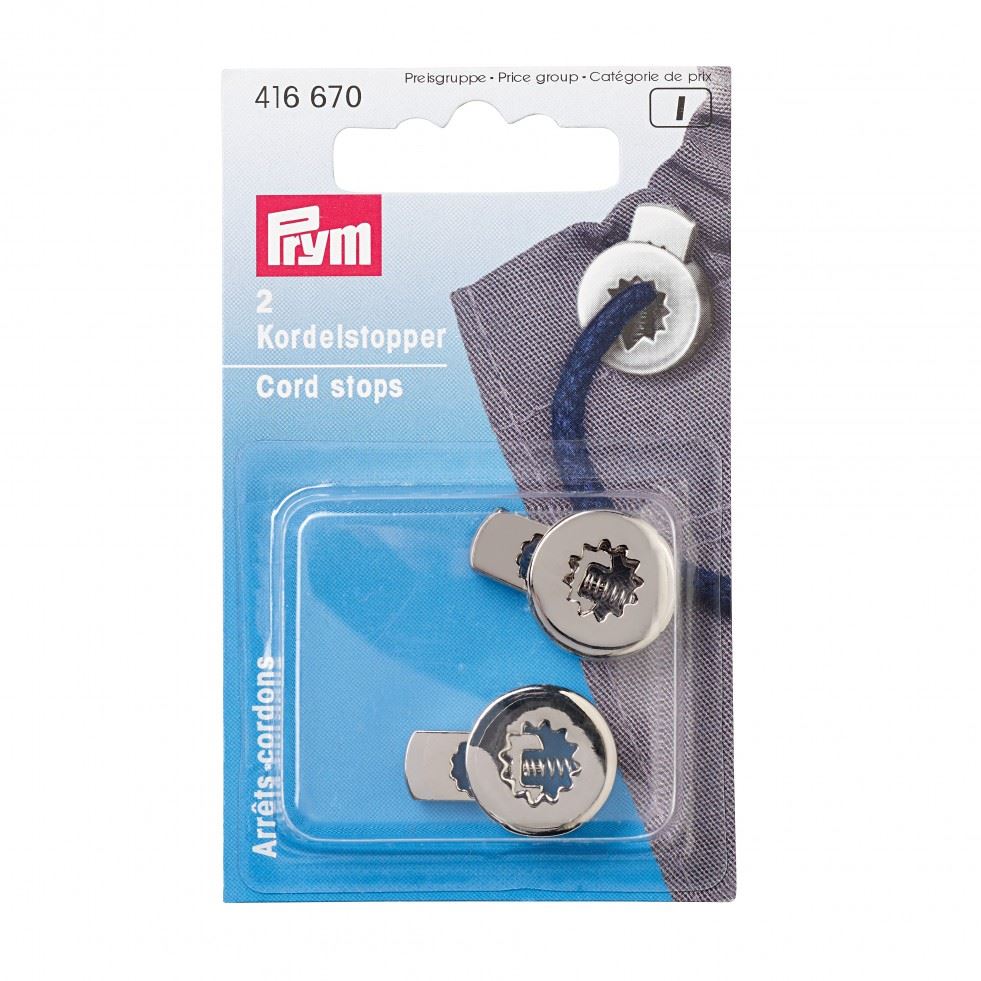 Prym Metal Cord Stops Antique Silver
 