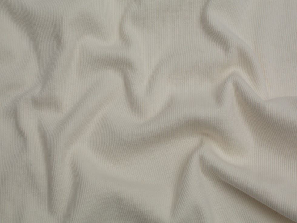 Minerva Core Range Ivory Heavy Tubular Ribbing Stretch Knit Fabric