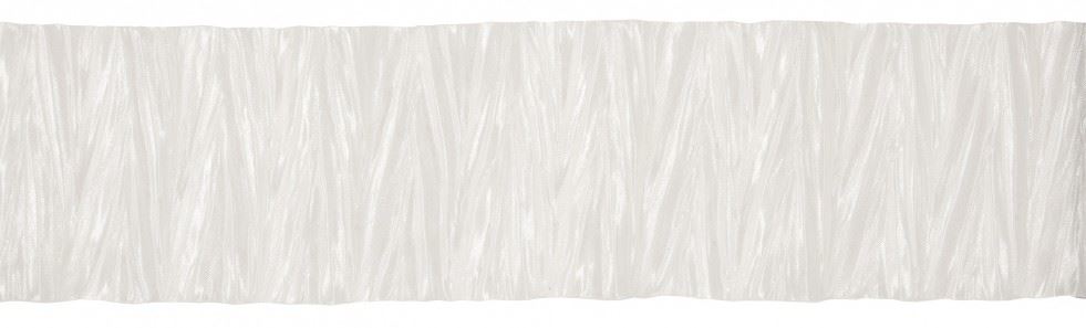 Crinkled Satin Ribbon Ivory