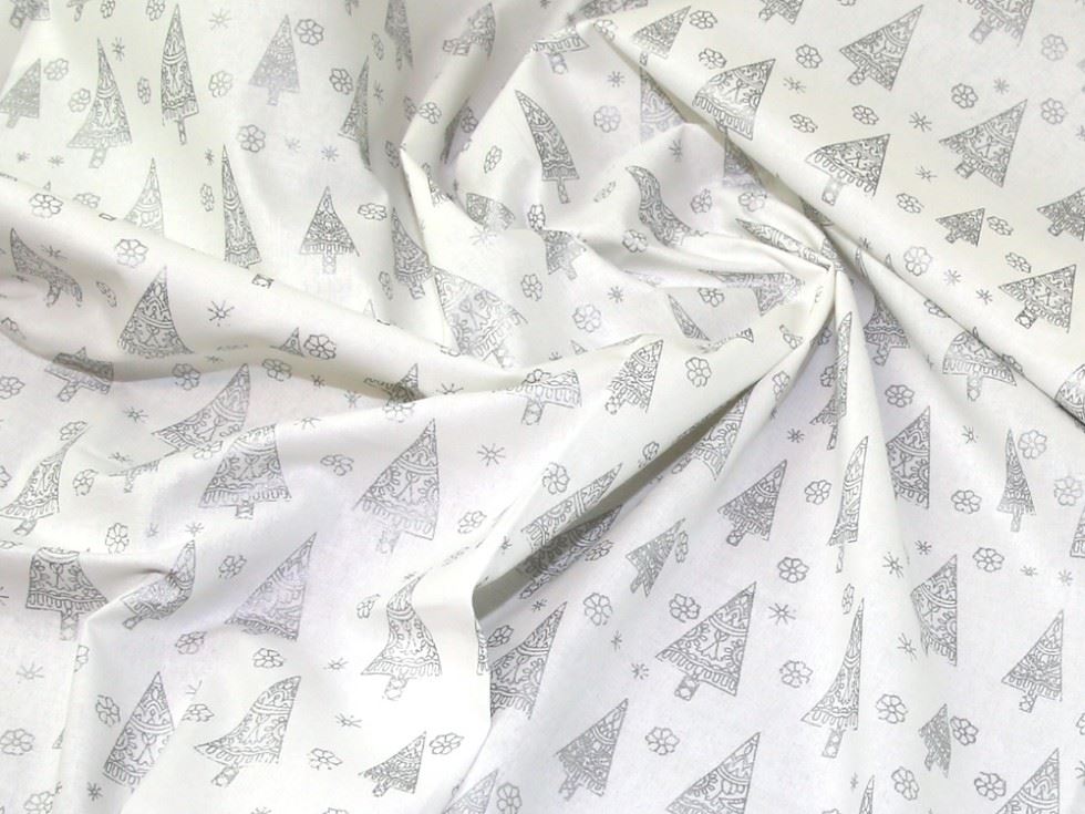 John Louden White 100% Cotton Fabric