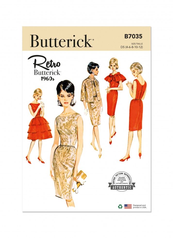 Minerva Sewing Pattern 7035 Butterick Butterick-7035-R5