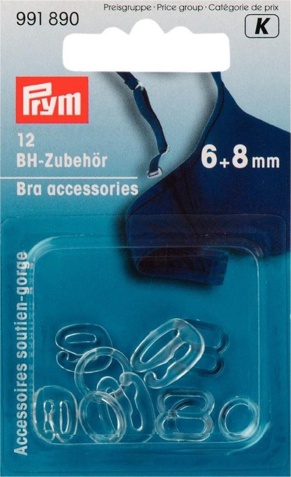 Prym Bra Strap Accessories Clear
 