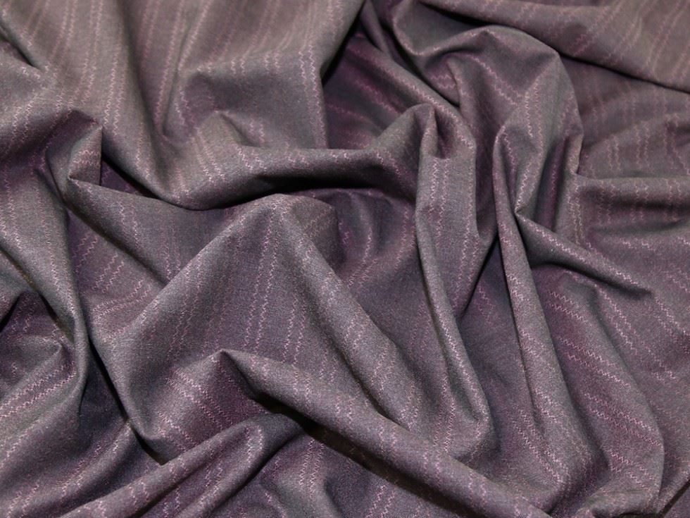 Plum Deadstock Stretch Woven Suiting Fabric