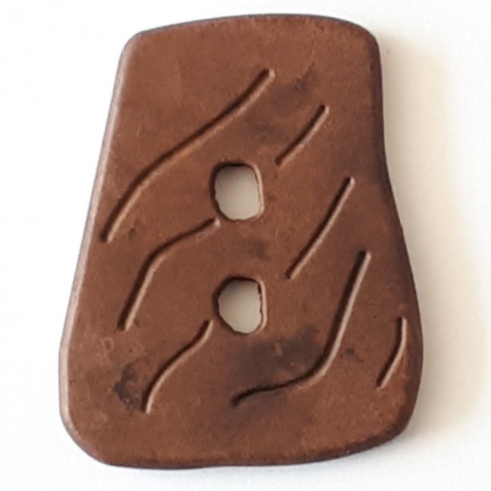 Dill Brown Irregular Plastic Buttons (Value Pack)