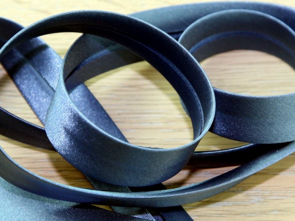 Prym Duchesse Satin Bias Binding Tape Dove Blue
 