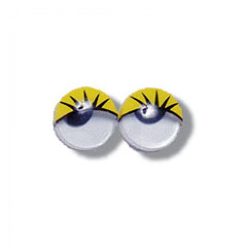Trimits Yellow Stick On Wobbly Toy Eyes
