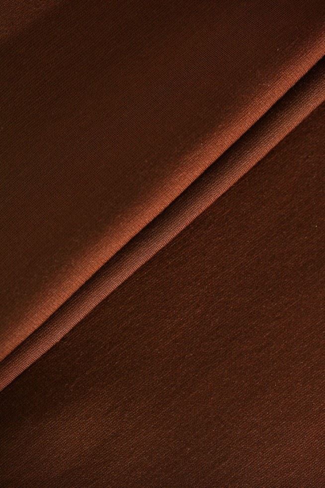 Meet Milk Pecan Tencel Lyocell Ponte Roma Double Stretch Knit Fabric