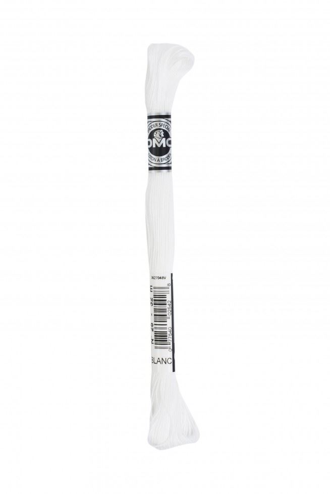 DMC Size 16 Coton A Broder Special Embroidery Thread Blanc White
 