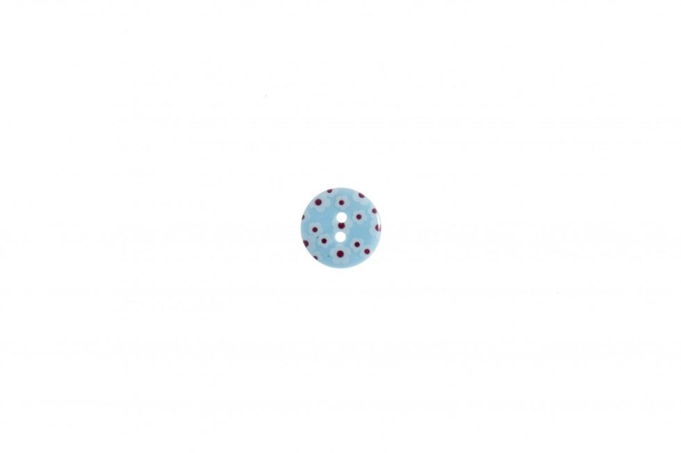 Trimits Light Blue Round Flower Buttons (Value Pack)