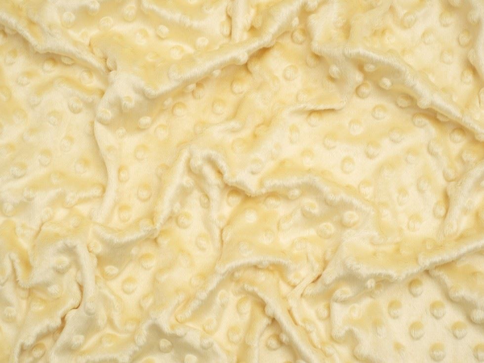 Minerva Core Range Sunshine Embossed Dimple Plush Fleece Fabric