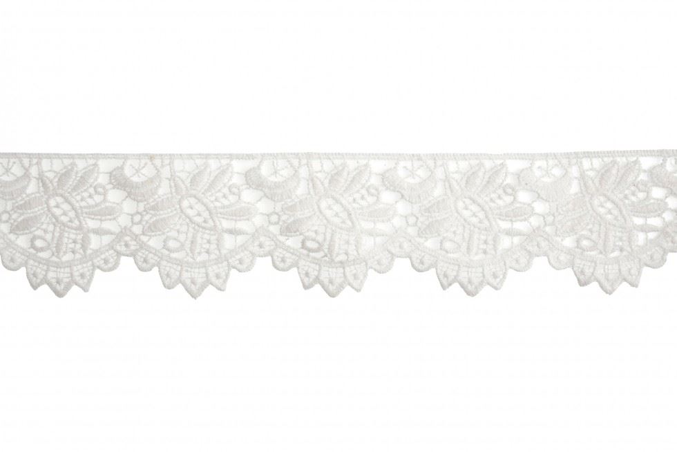 Essential Trimmings Off White Guipure Lace Trim (Value Roll)