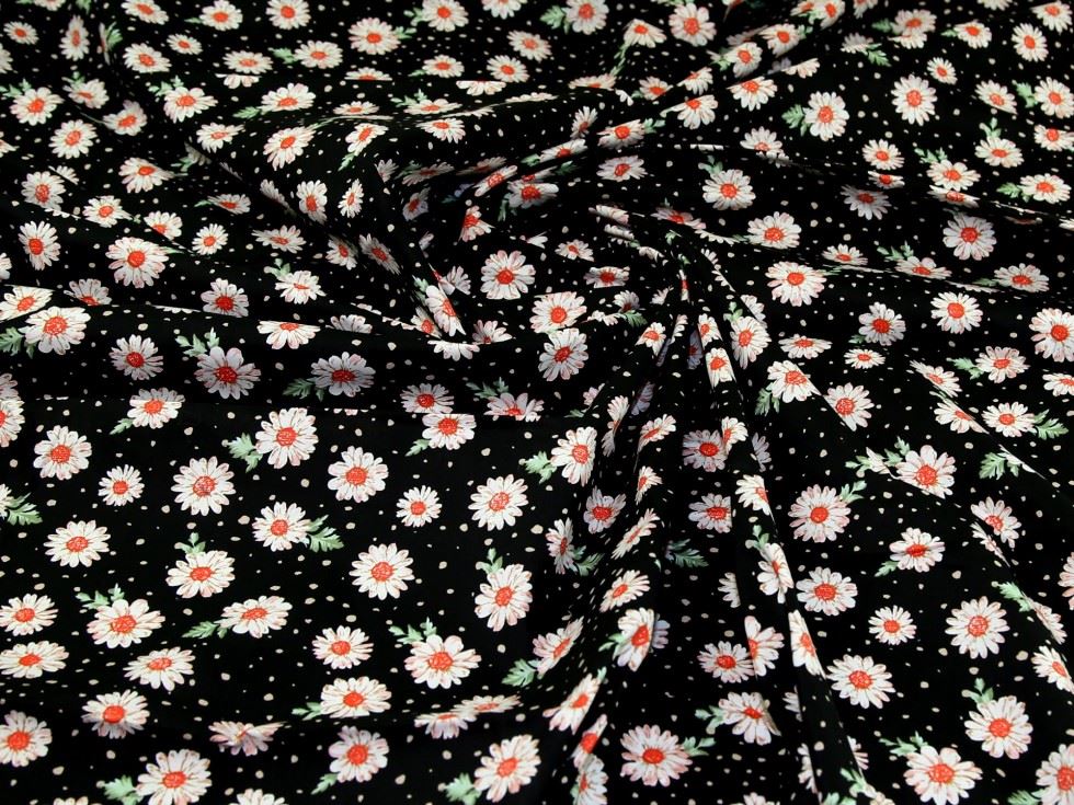 Deadstock 100% Cotton Poplin Fabric Black
 
