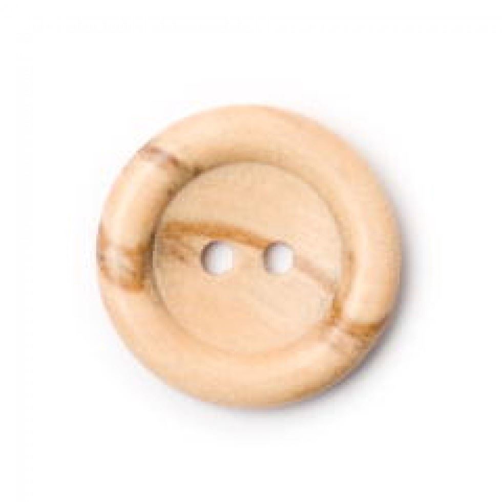 Crendon Natural Wood Buttons (Value Pack) Beige
 