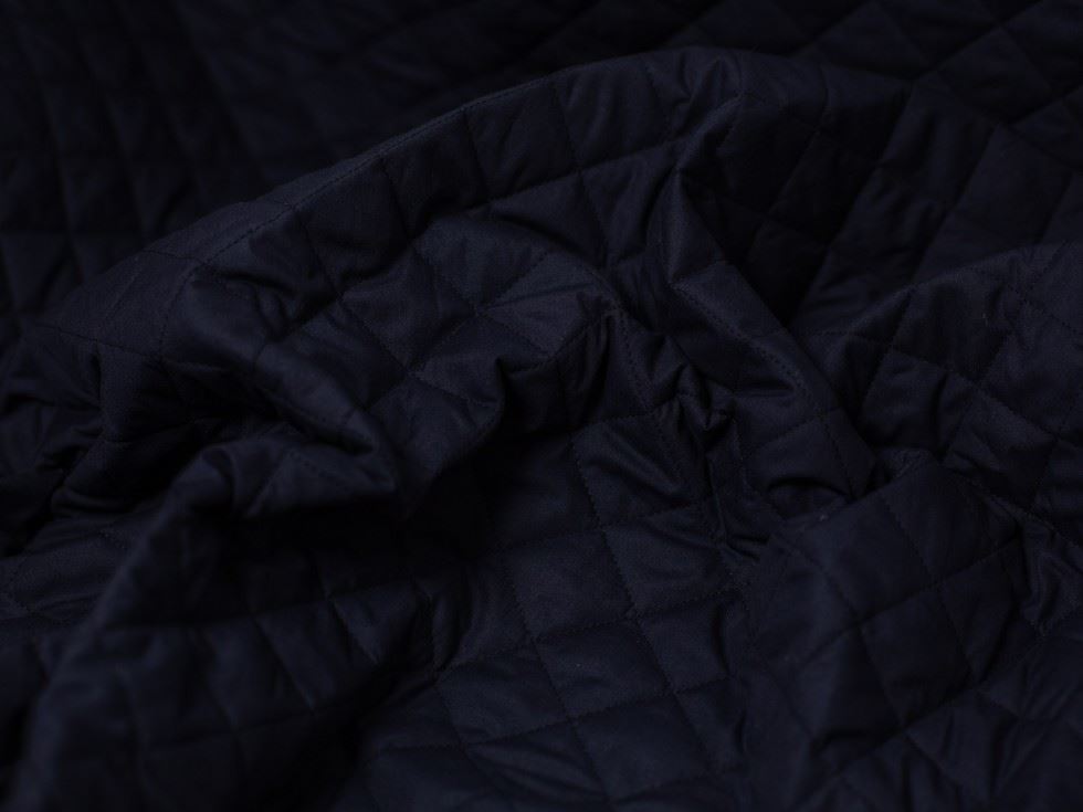 Minerva Core Range Navy Blue Quilted Polycotton Fabric