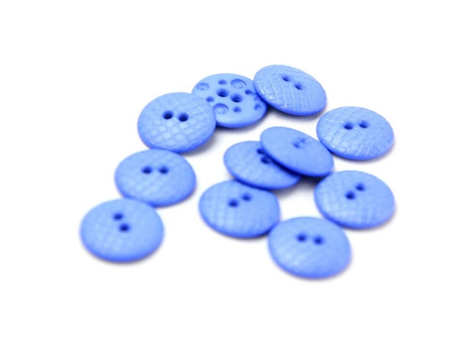 Dill Blue Snakeskin Texture Buttons (Value Pack)