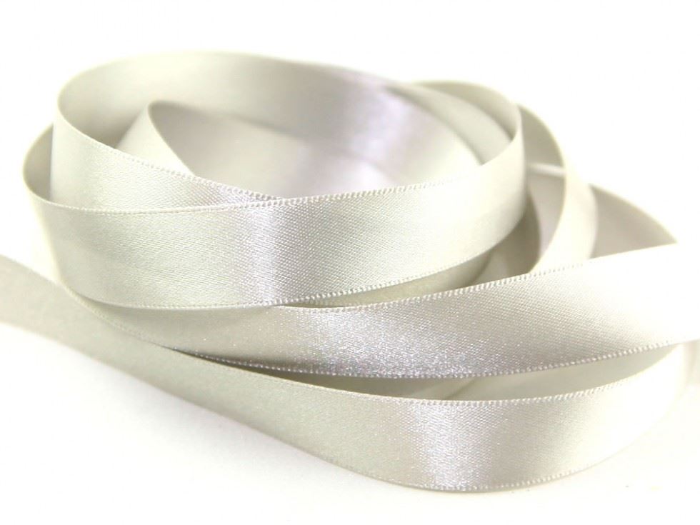 Berisfords Double Faced Satin Ribbon 18 Silver Grey
 
