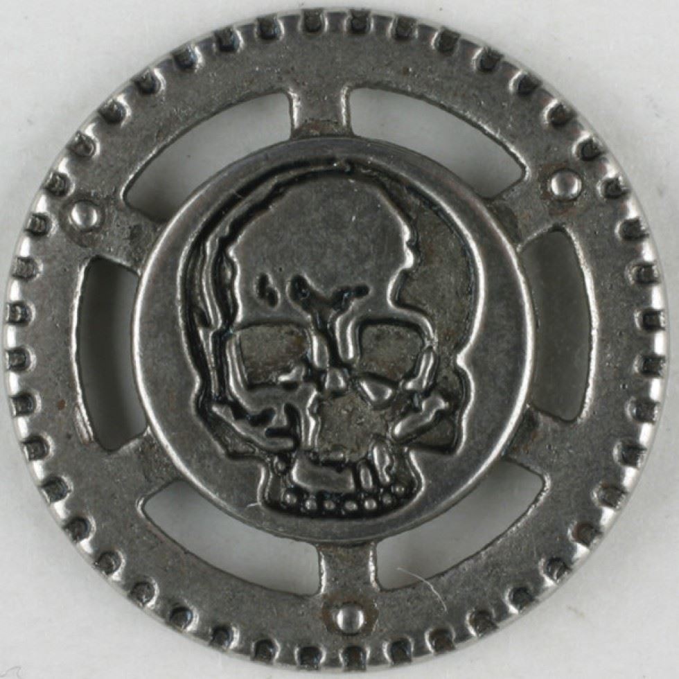 Dill Metal Skull Buttons (Value Pack) - Picture 3 of 3