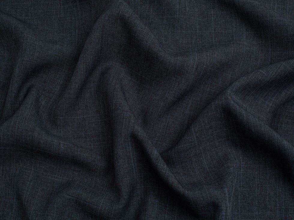 Minerva Core Range Oxford Melange Polyester Suiting Fabric Graphite Grey
 