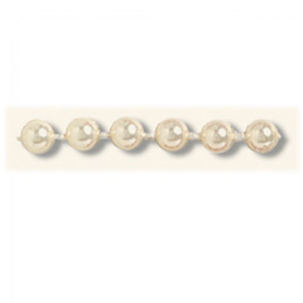Trimits Round Plastic Bead Trim (Value Roll) Cream
 